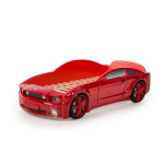 Mebelev auto postieľka MG 3D 170x74x54cm červená MG102